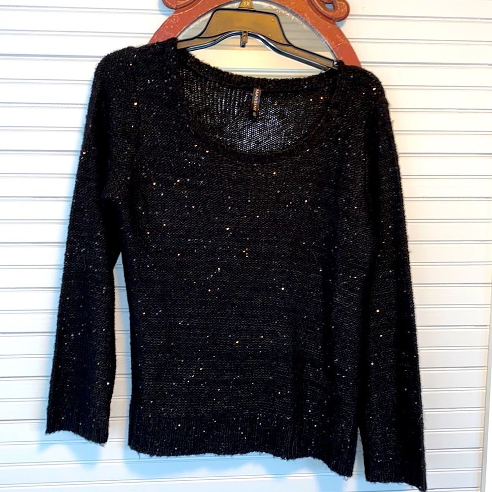 Women’s black sparkle sweater size XL